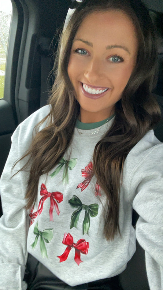 Christmas Bow Crewneck