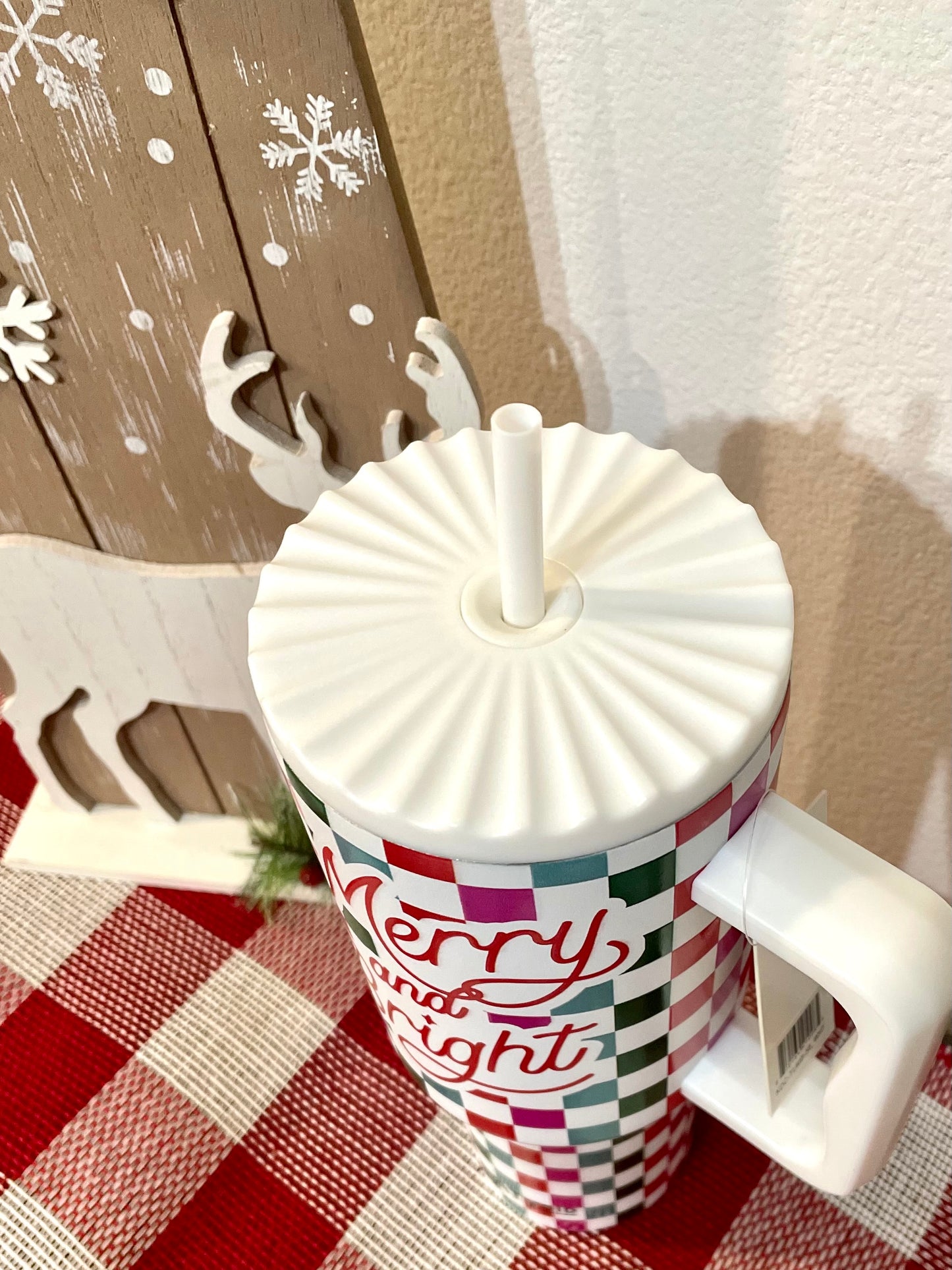 Merry & Bright 40oz Stainless Steel Christmas Tumbler