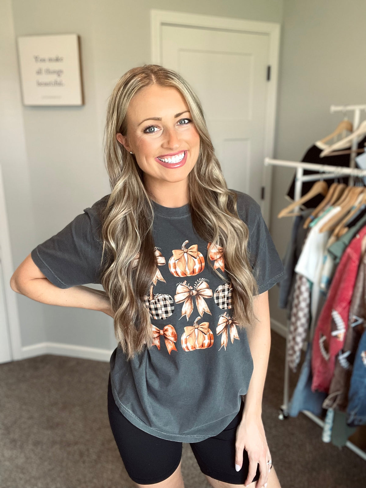 Pumpkin & Bows Graphic Tee