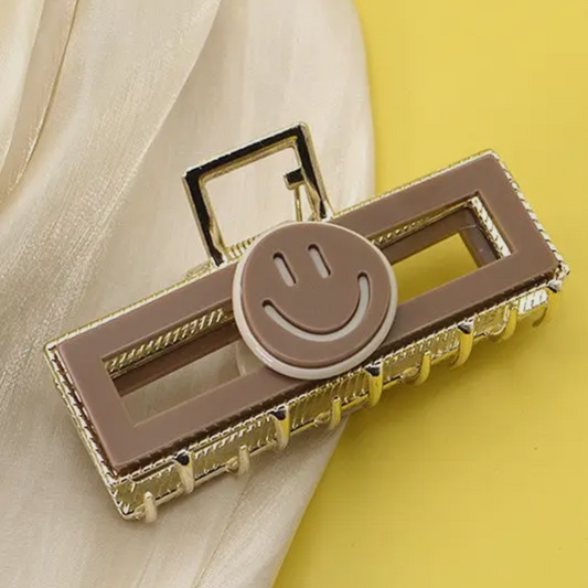 Smiley Hair Claw Clip