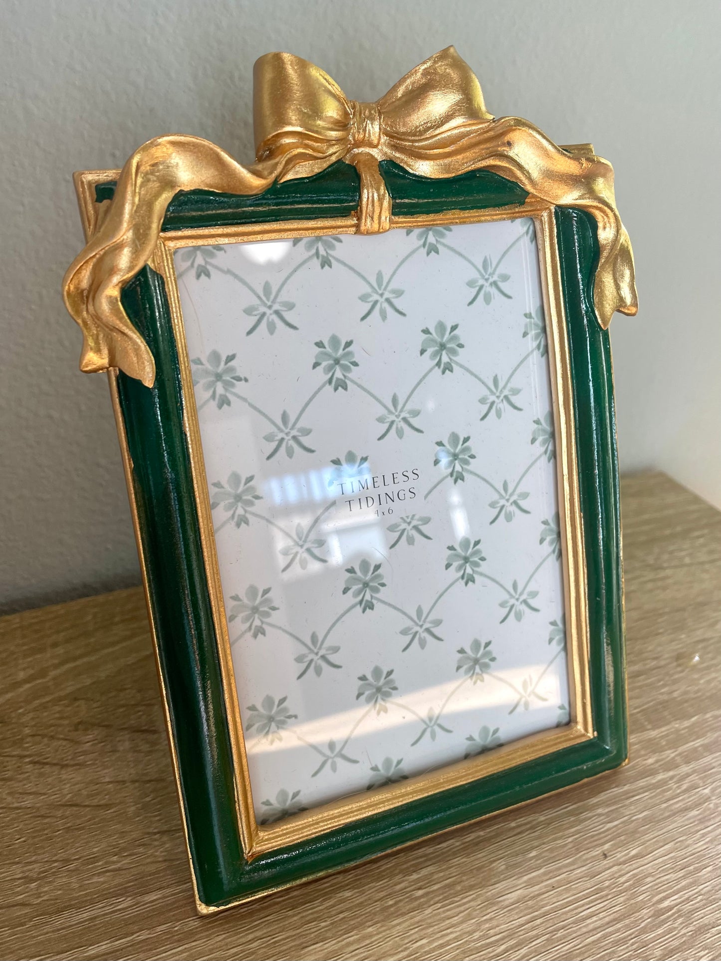 4x6 Single Green & Gold Picture Frame