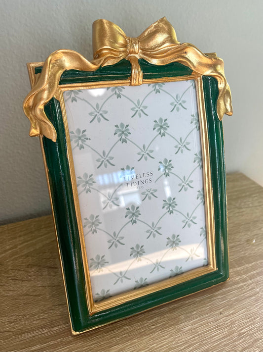 4x6 Single Green & Gold Picture Frame