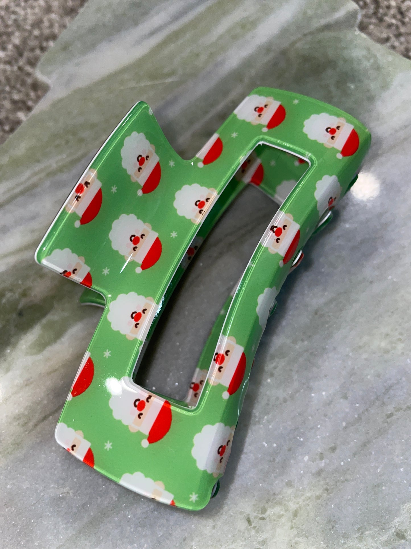 Green Santa Claw Clip