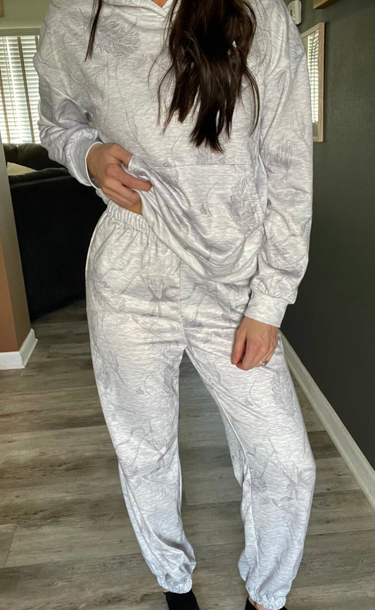 Leafy Hoodie Sweat Set