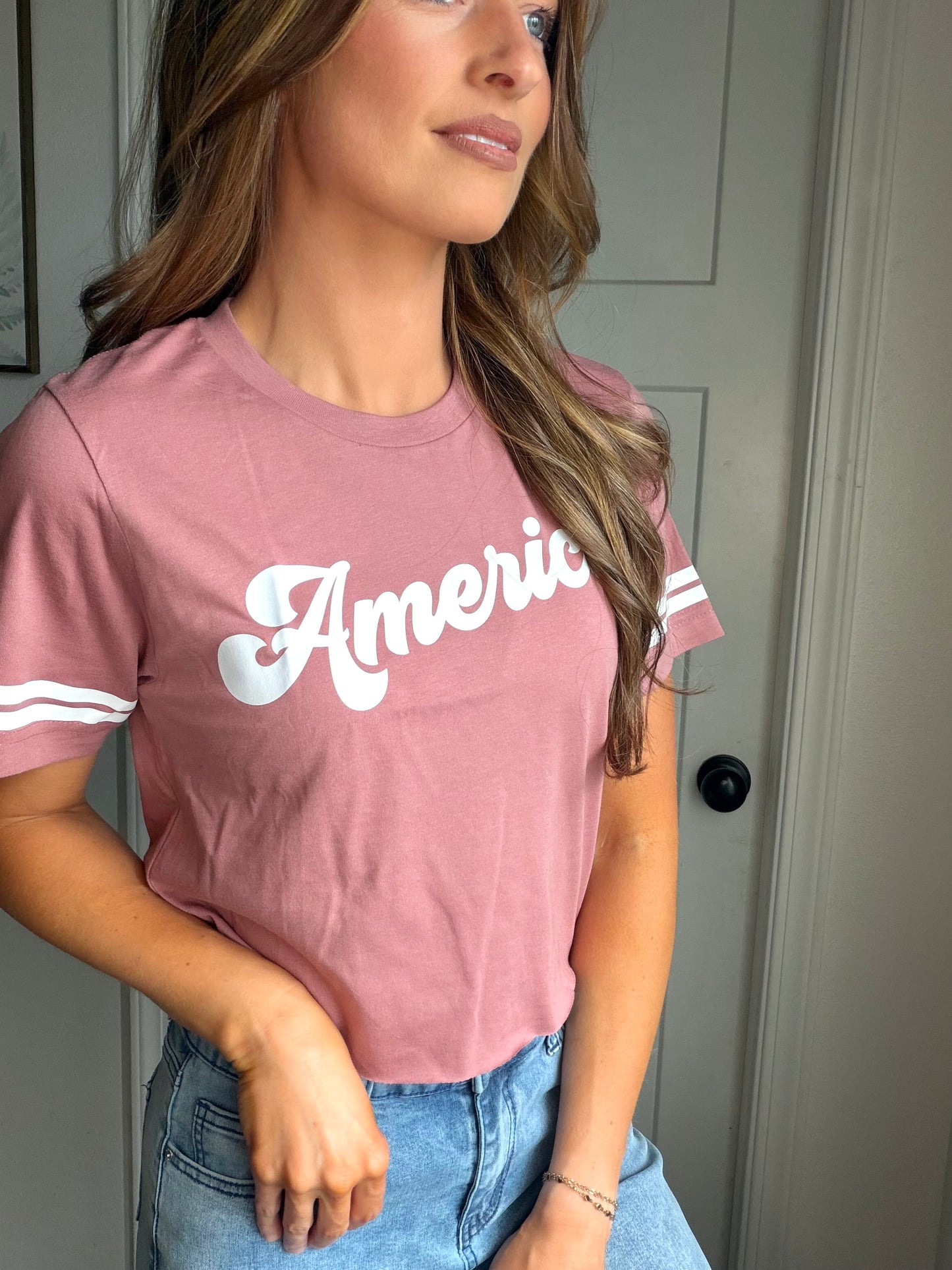America Retro Crop Tee
