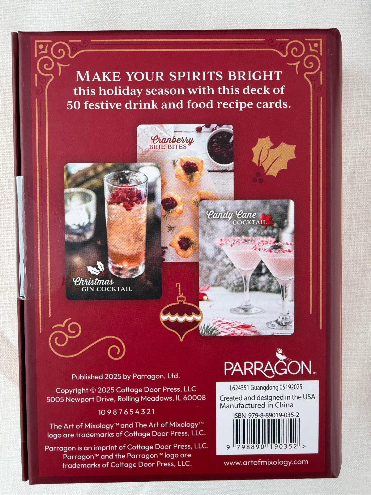 Making Spirits Bright Sips & Snacks- 50 cards