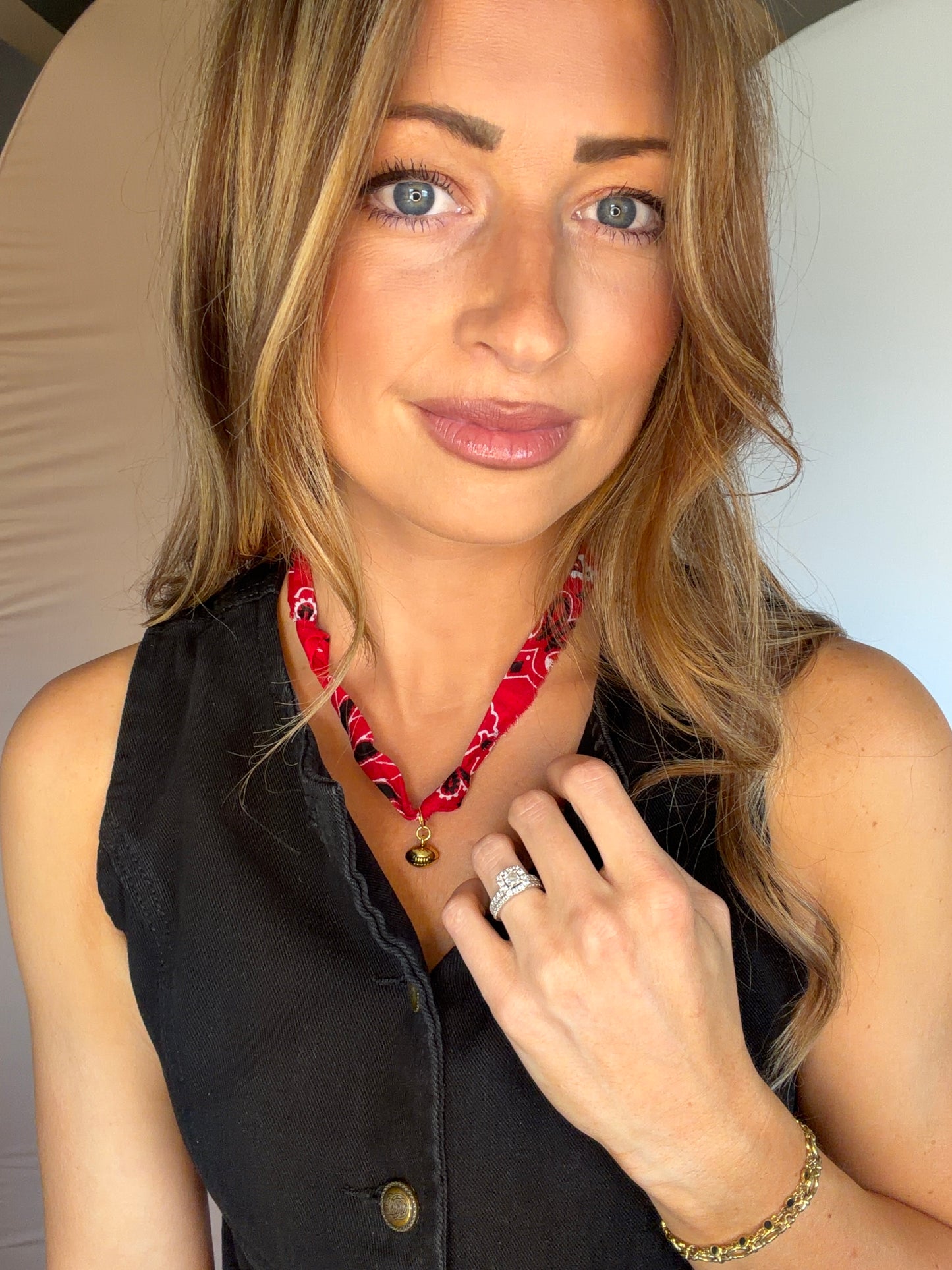 Football Charm Bandana Necklace