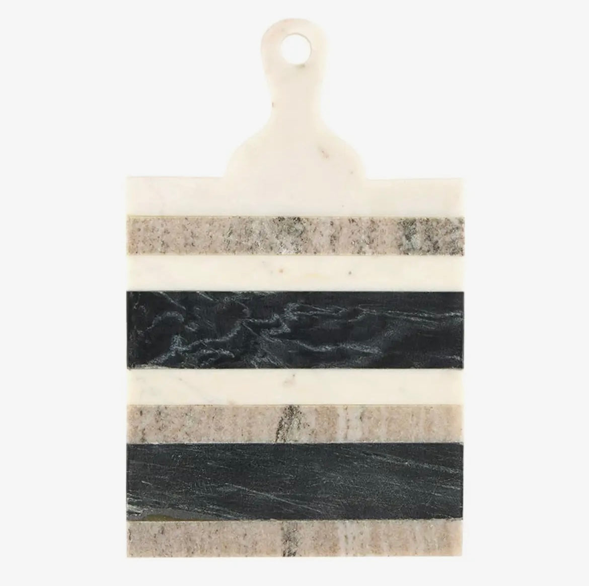 Stripe Marble Board with Handle