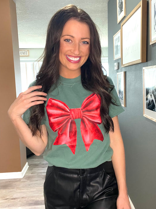 Bow Christmas Tee
