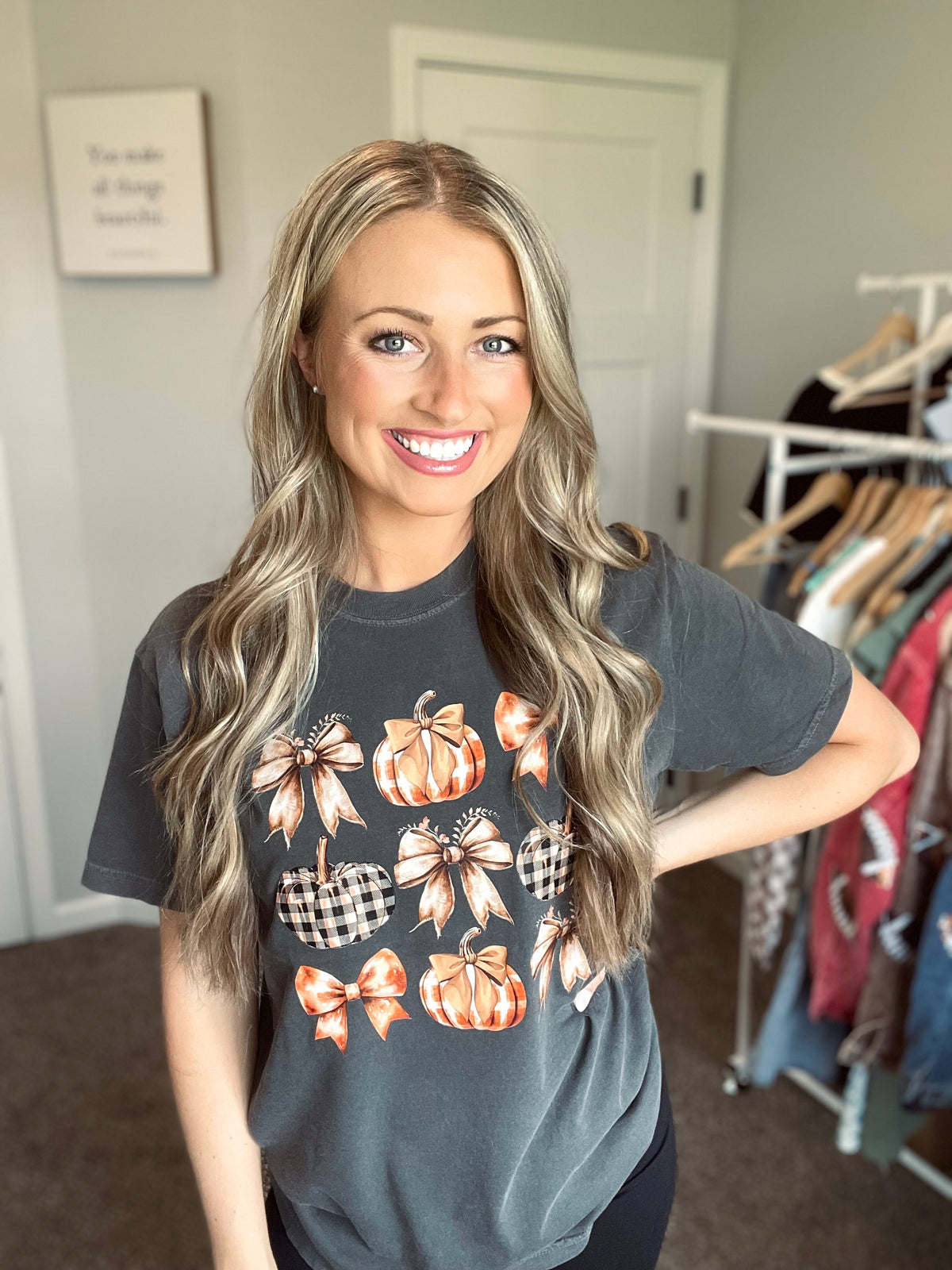 Pumpkin & Bows Graphic Tee