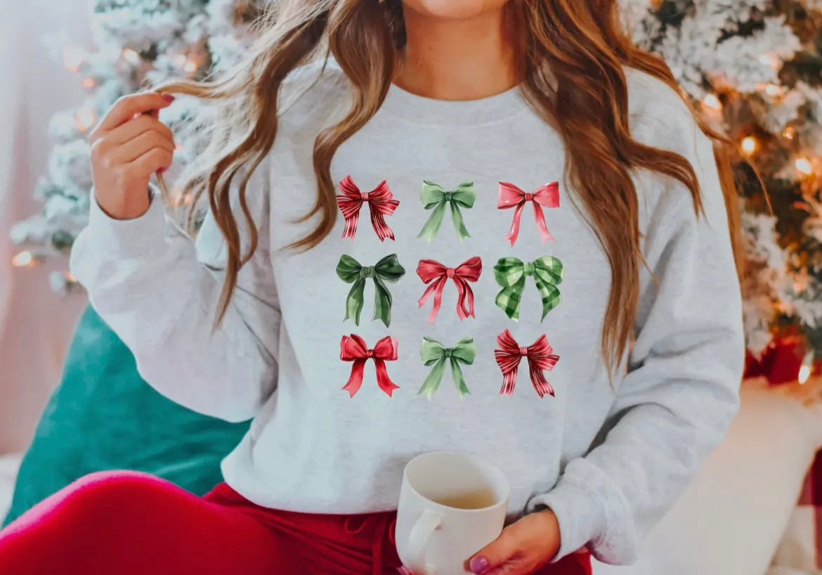 Christmas Bow Crewneck