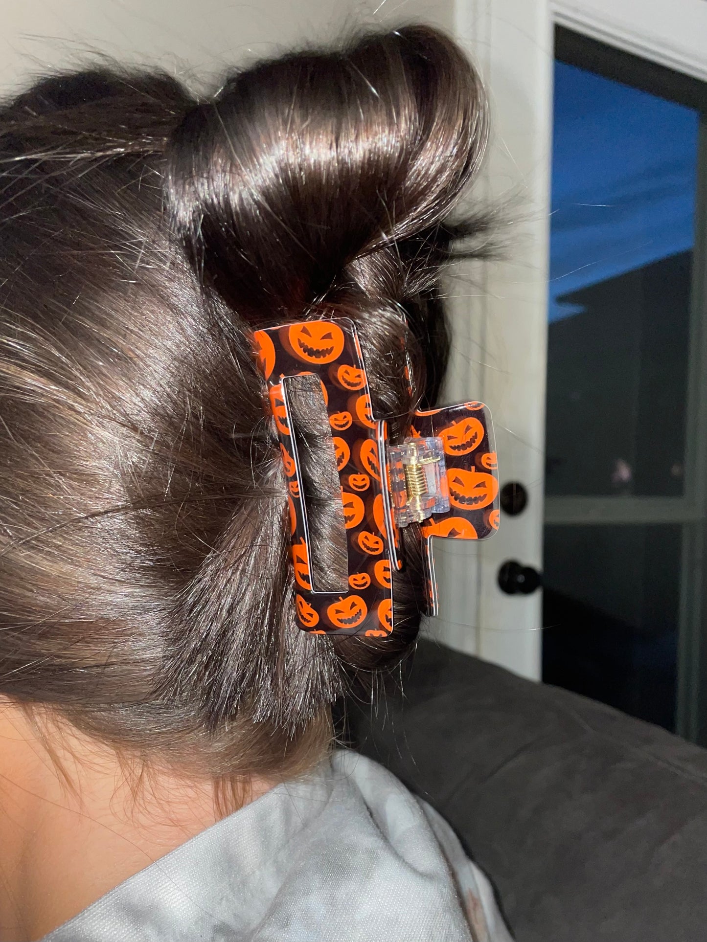Pumpkin Claw Clip