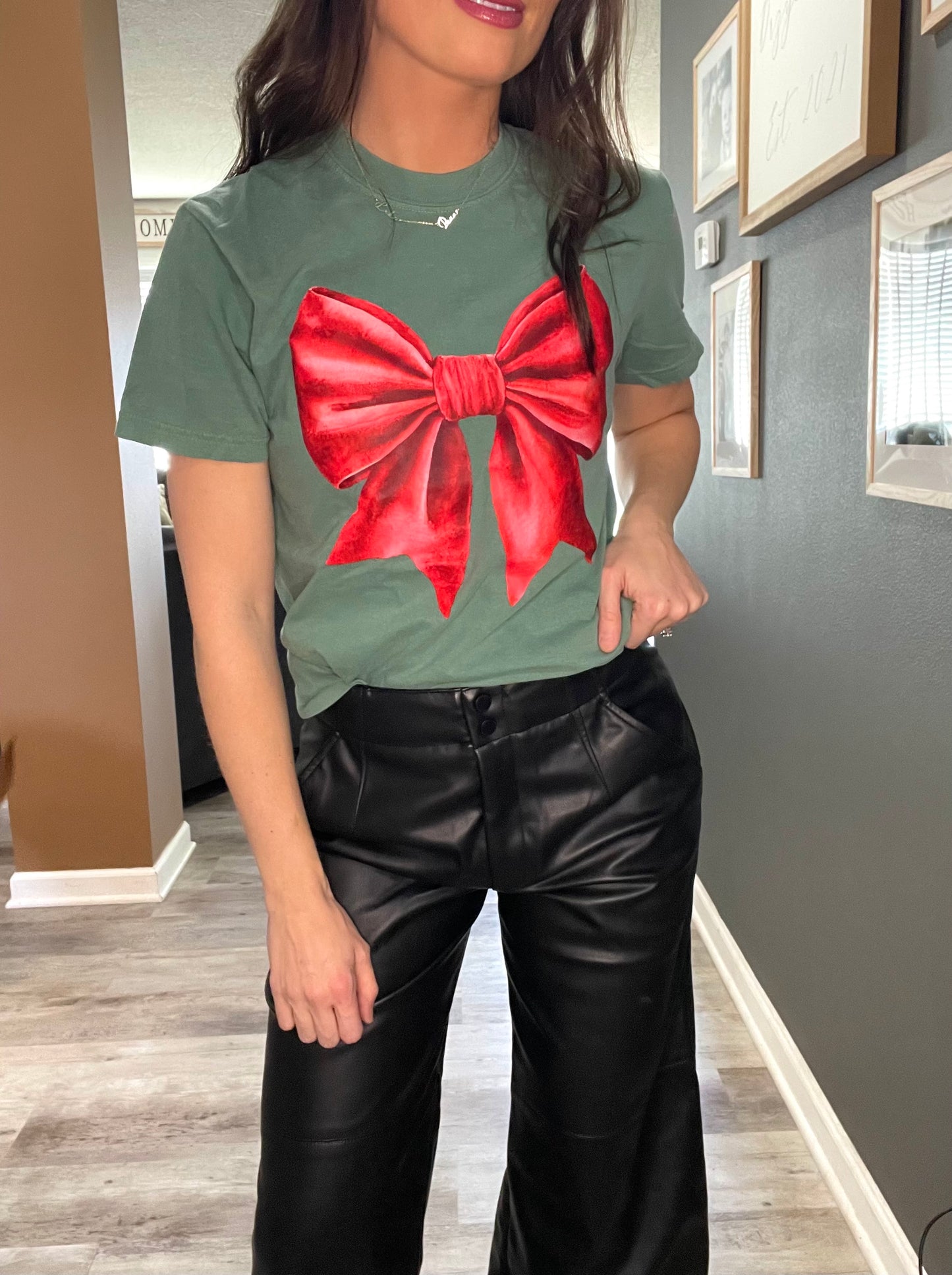 Bow Christmas Tee
