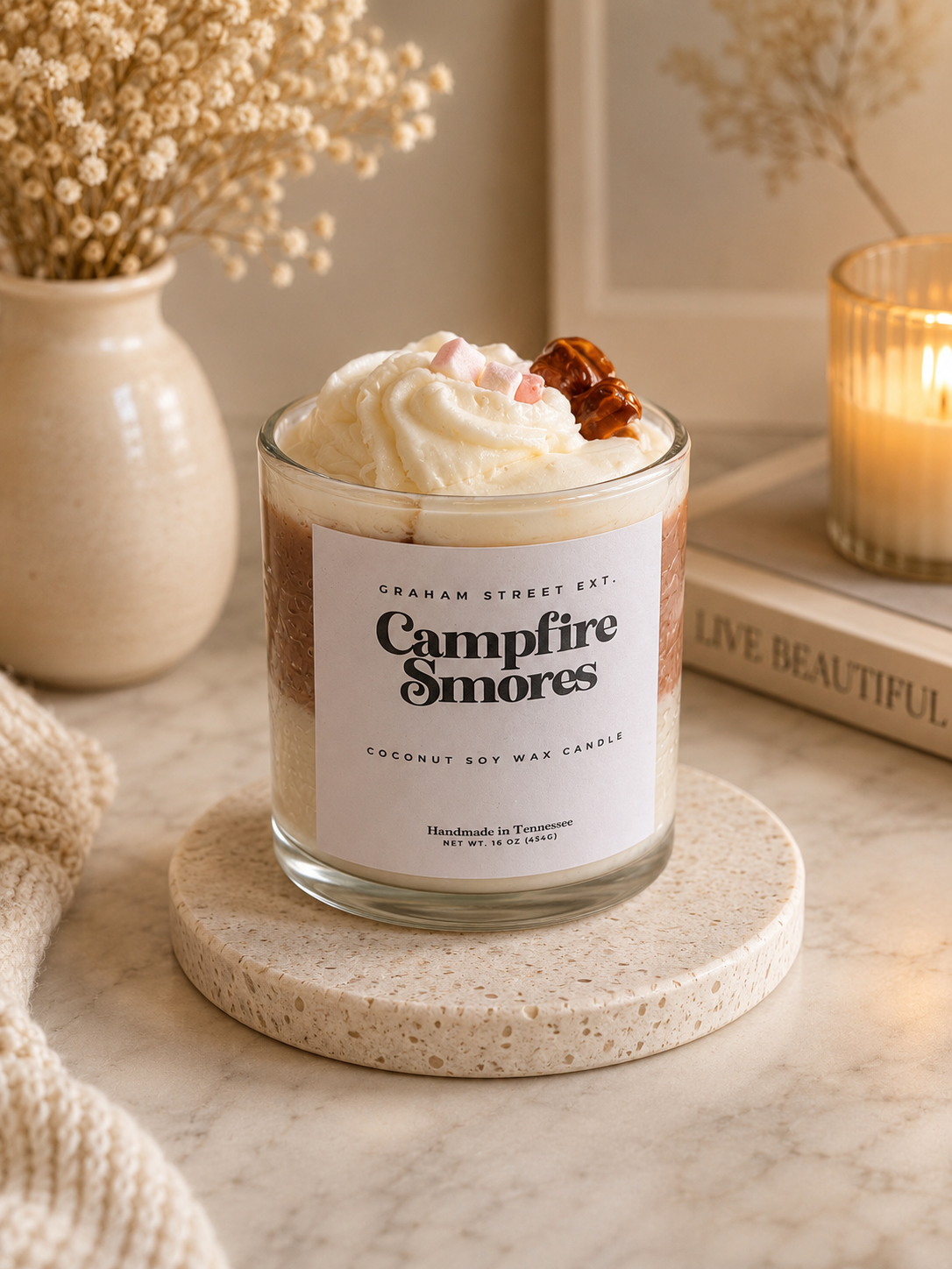 Campfire Smores 16oz Soy Wax Candle