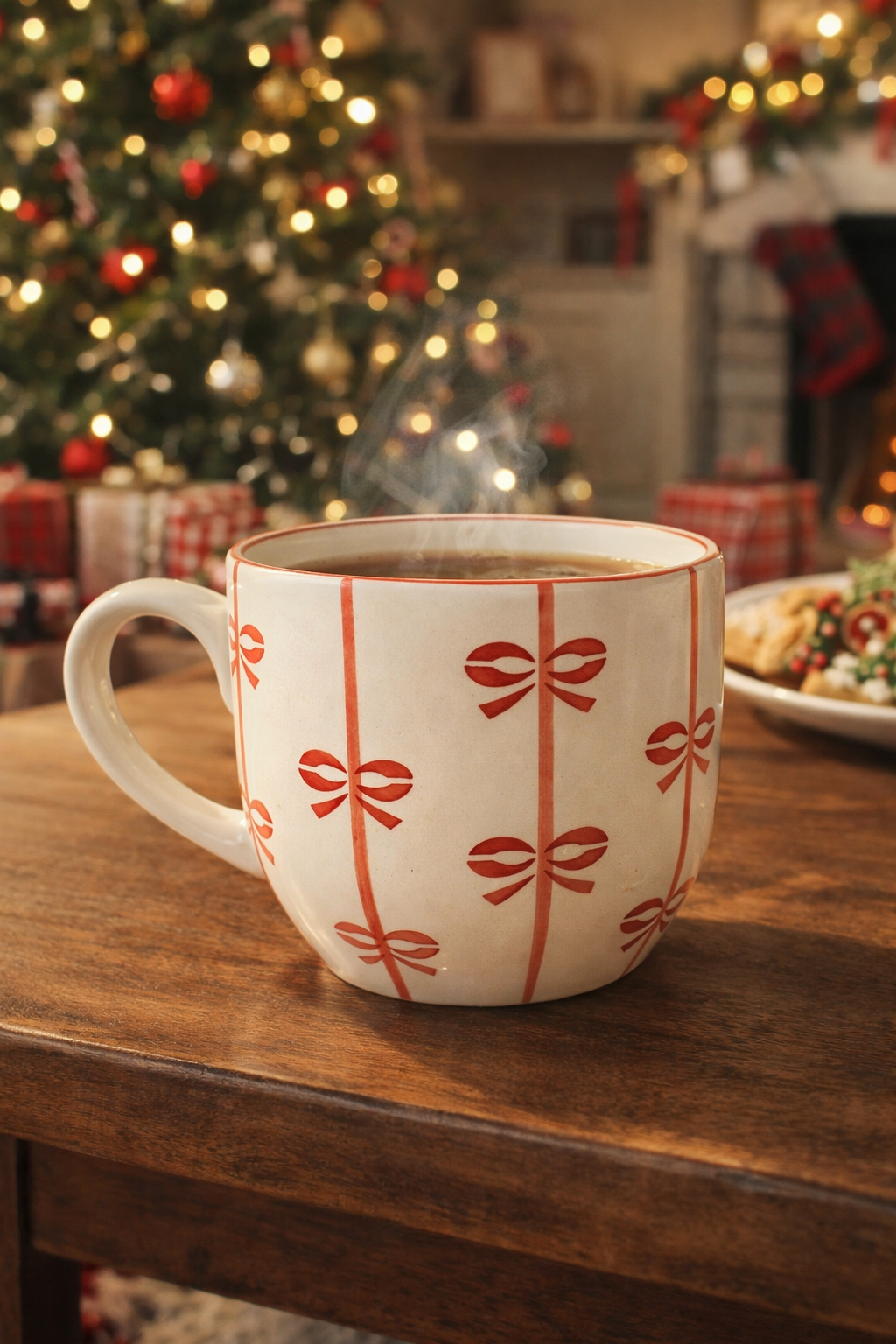 Red Bow Coffee Mugs