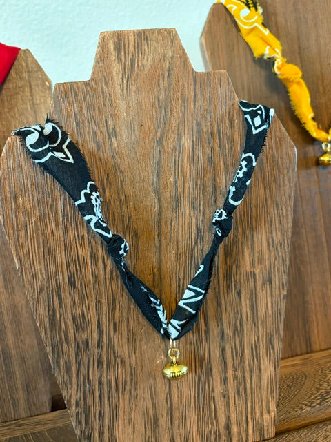 Football Charm Bandana Necklace