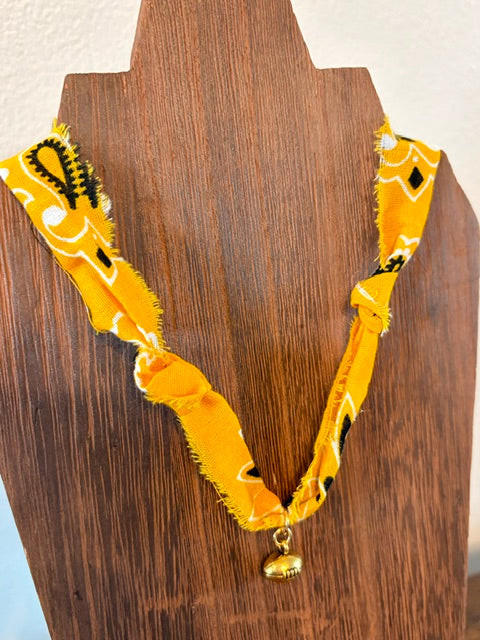 Football Charm Bandana Necklace