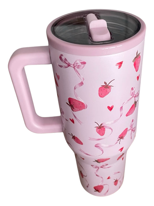 40oz Spill-Free Stainless Steel Vacuum Tumbler
