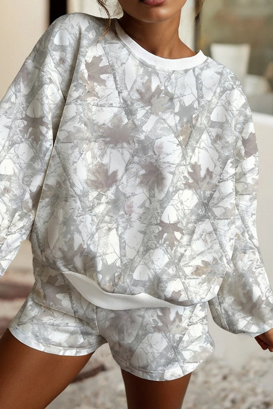 White Camo Two-Piece Set