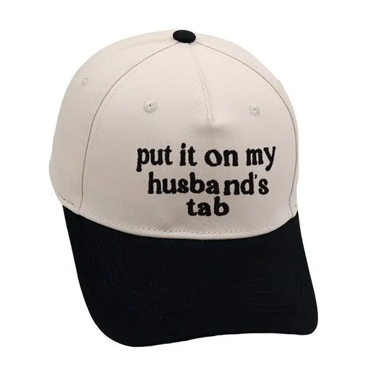 Two Tone Embroidery Word Baseball Hat