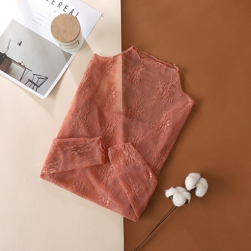 Lace See-Through Layering Top