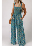 Boho Floral Print Jumpsuit