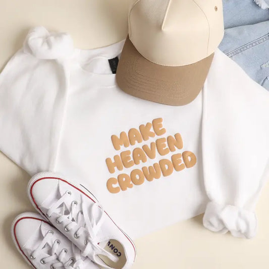 Make Heaven Crowded Crewneck-White