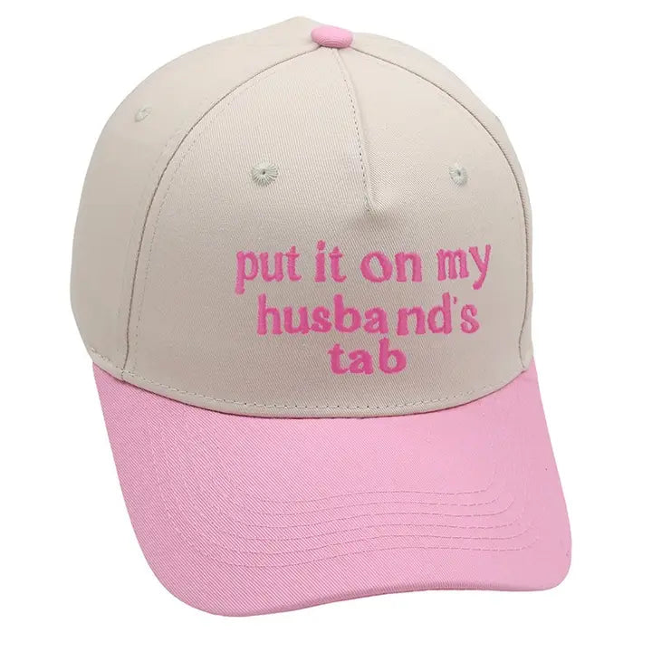 Two Tone Embroidery Word Baseball Hat