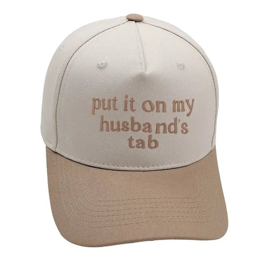 Two Tone Embroidery Word Baseball Hat